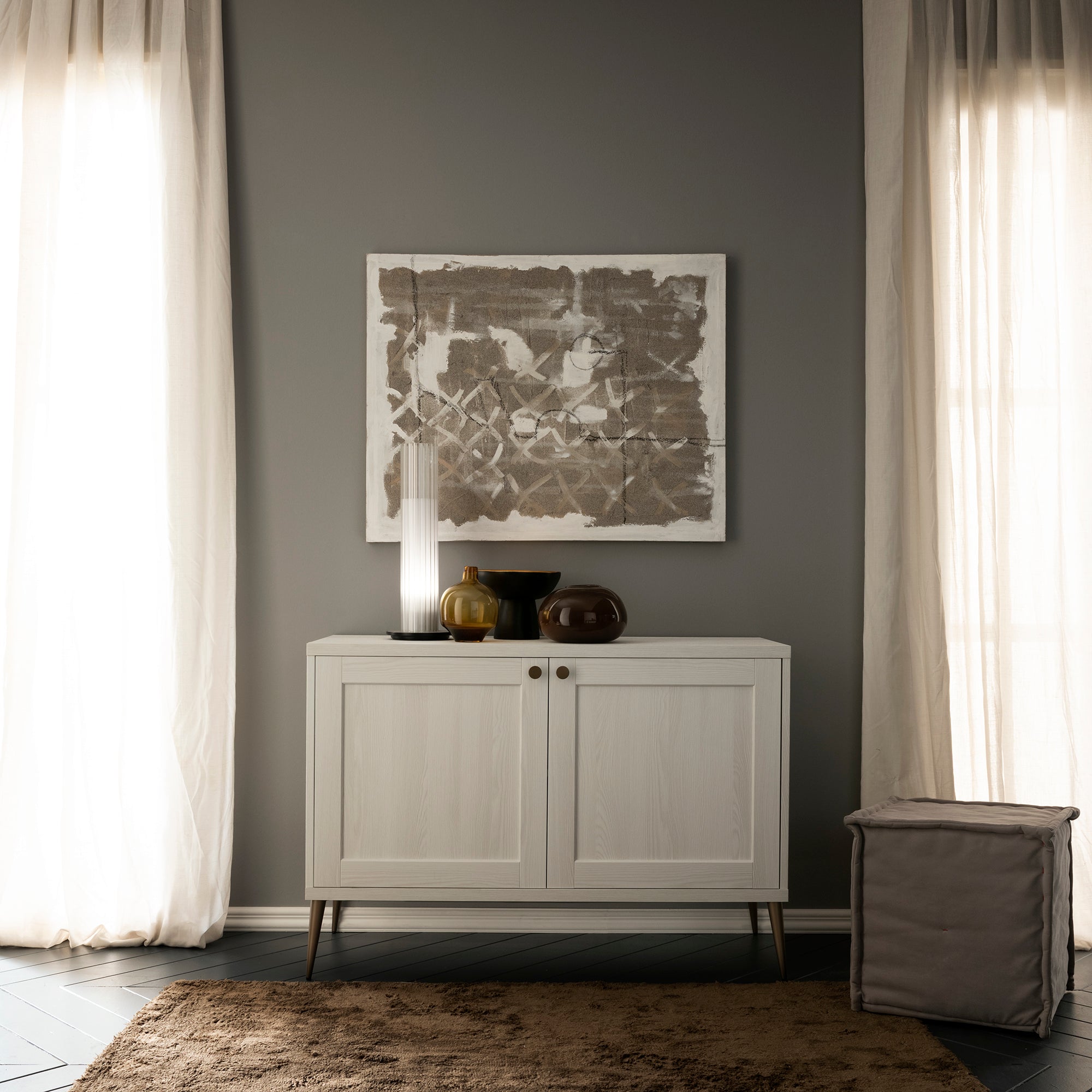 Frêne blanc / 120 x 84 x 45