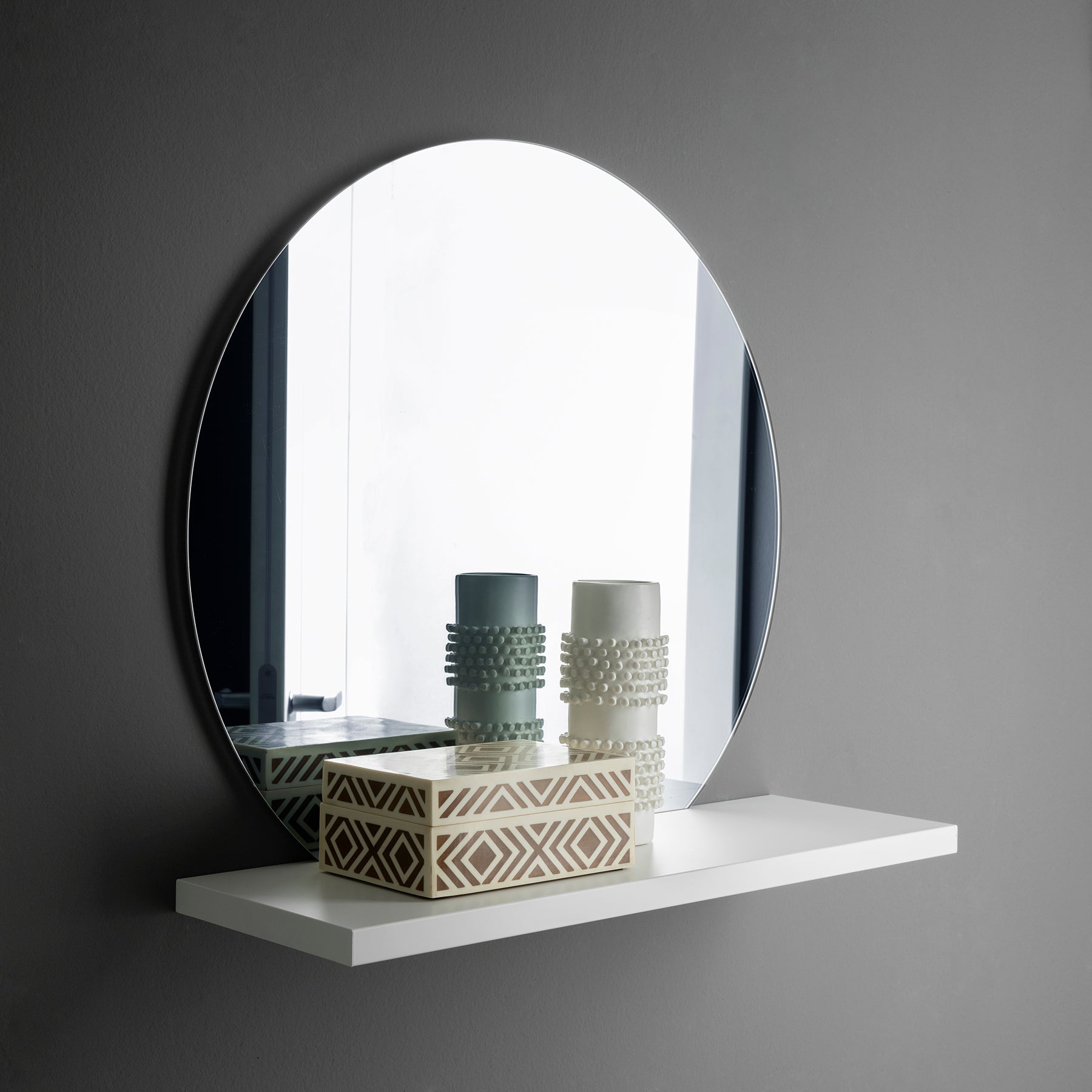 Bianco Opaco / Grigio Scuro