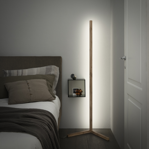 Floor Lamp Modern, 160 x 40, Rustic Oak