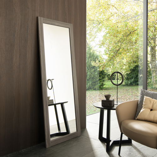 Miroir de sol Modern, 160 x 60, Frêne Rustique