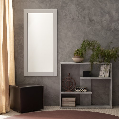 Wall Mirror Modern, 120 x 60, Light Grey