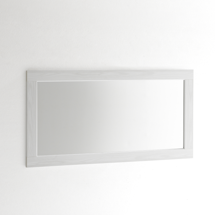 Miroir Mural Modern, 120 x 60, Frêne Blanc