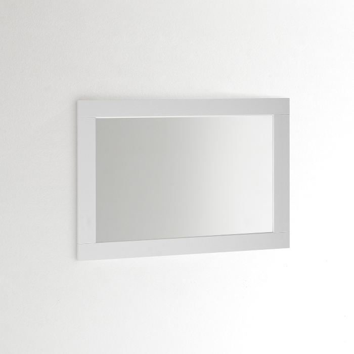 Wall Mirror Modern, 90 x 60, Light Grey