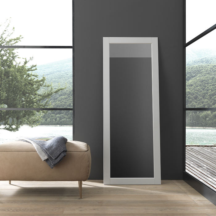 Floor Mirror Modern, 160 x 60, Light Grey