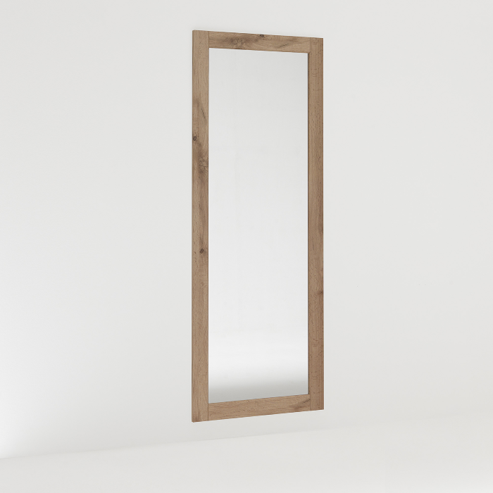 Miroir de sol Modern, 160 x 60, Chêne Rustique