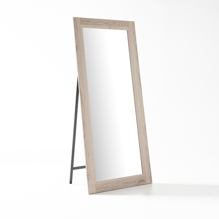 Miroir de sol avec support Classic, 180 x 78, Chêne Naturel