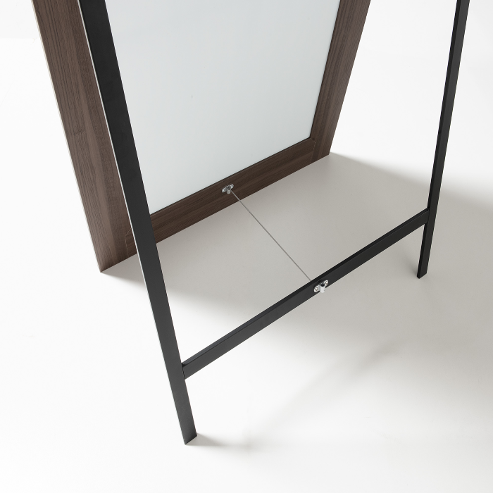 Espejo de suelo con soporte Classic, 180 x 78, Nogal