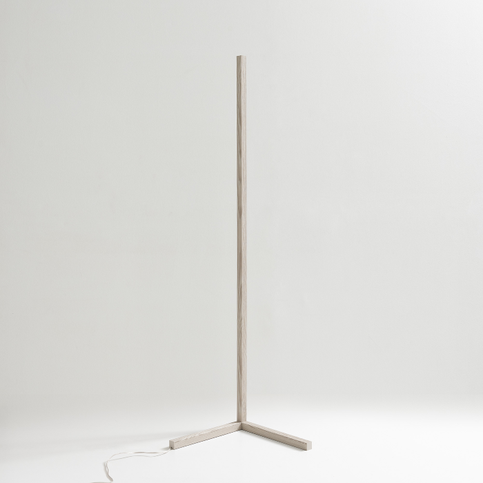 Lampada da Terra Modern, 160 x 40, Frassino Crema