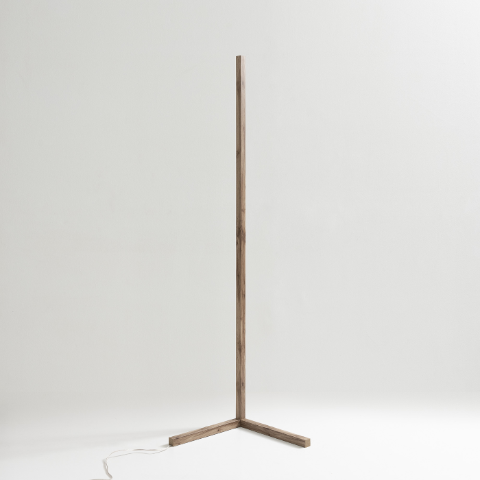 Floor Lamp Modern, 160 x 40, Rustic Oak