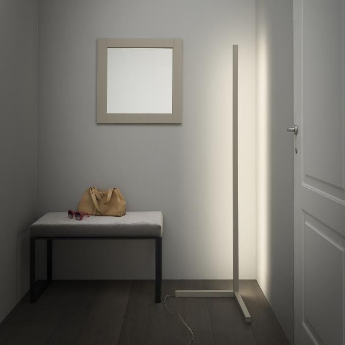 Floor Lamp Modern, 160 x 40, Dove Grey