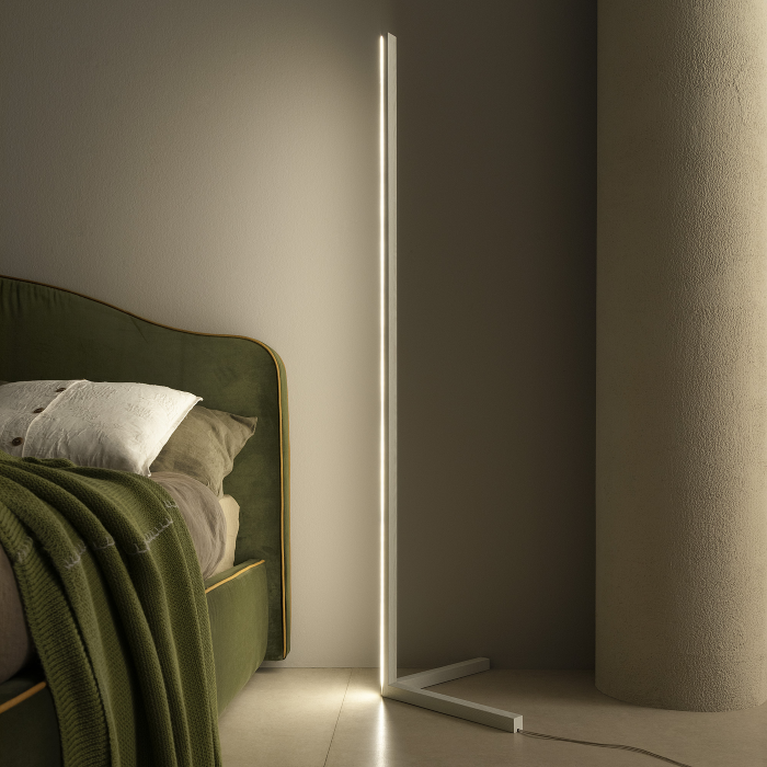 Floor Lamp Modern, 160 x 40, Ash White
