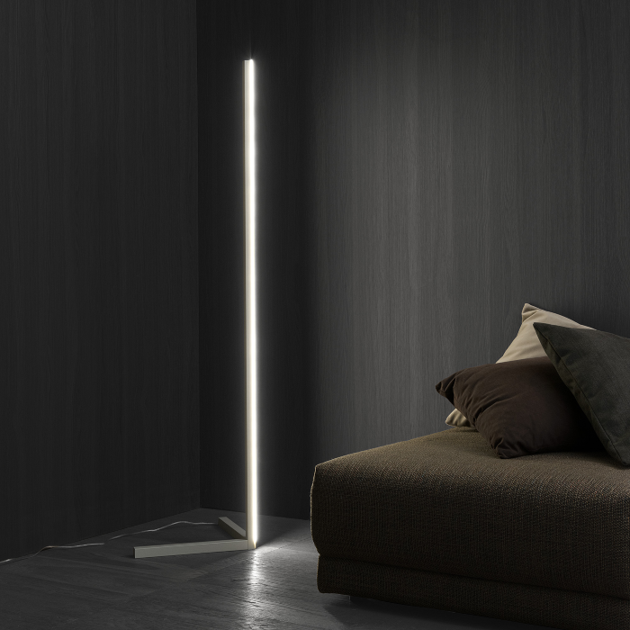 Floor Lamp Modern, 160 x 40, Light Grey