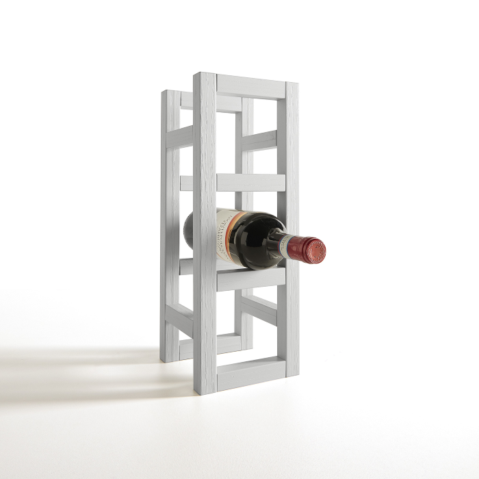 Porte-bouteille modulaire Modern, 38 x 14 x 14, Gris Clair
