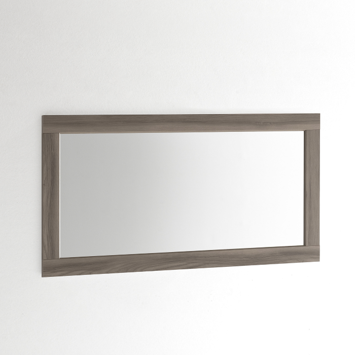 Wall Mirror Modern, 120 x 60, Rustic Ash