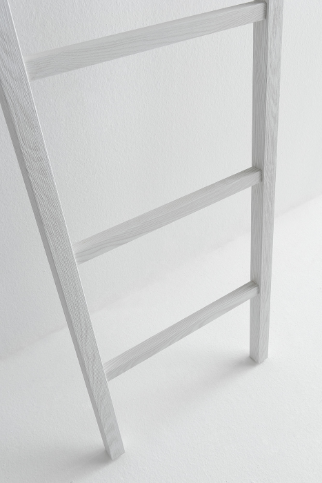 Dekorative Leiter Modern, 160 x 40, Esche Weiß