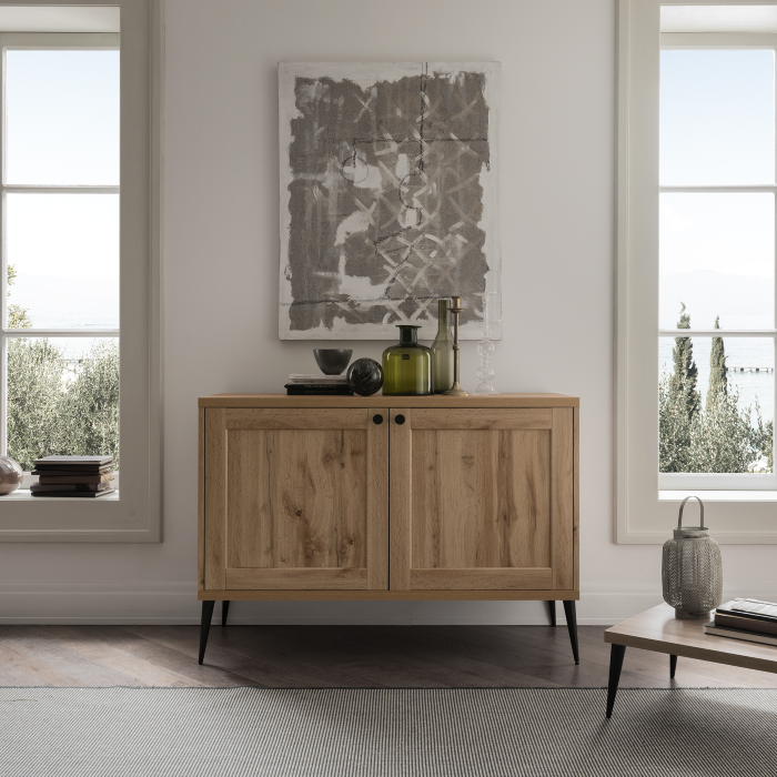 Living room sideboard Modern, 120 x 45 x 84, Rustic Oak