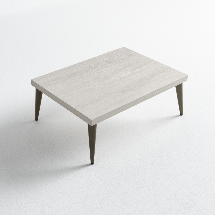 Table basse Modern, 60 x 45 x 23, Frêne Blanc