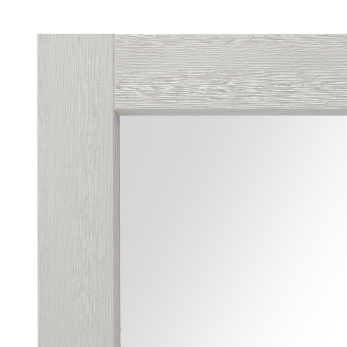 Wall Mirror Modern, 60 x 60, Ash White