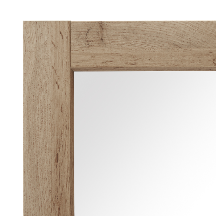 Wall Mirror Modern, 120 x 60, Rustic Oak