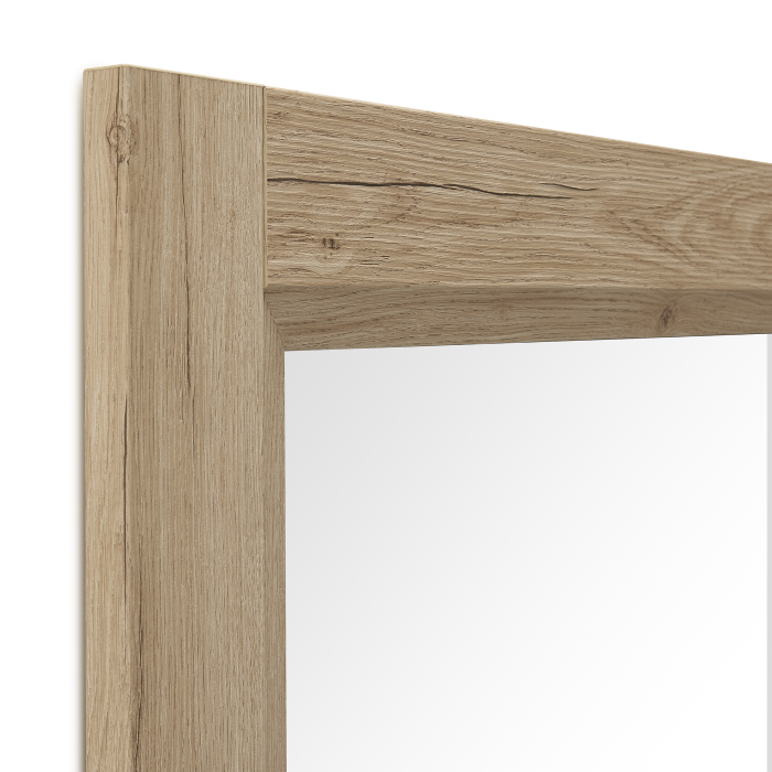 Miroir de sol avec support Classic, 180 x 78, Chêne Naturel