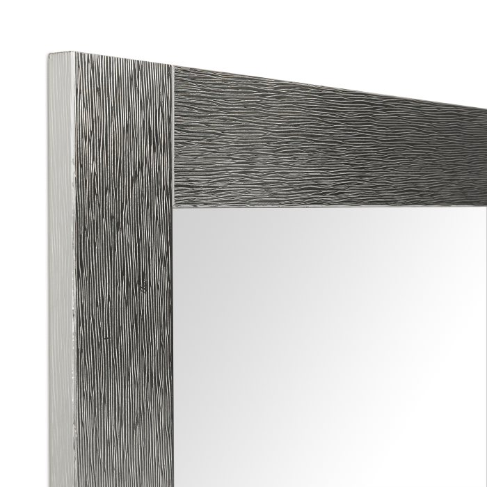 Espejo de pared Luxury, 146 x 56, Plata Pulida