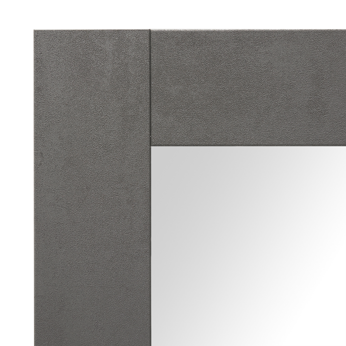 Specchiera con Mensola Urban, 126 x 66, Cemento Scuro